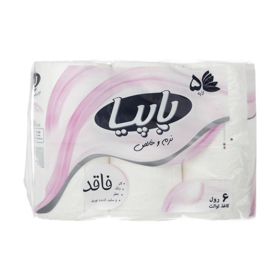 تصویر از پاپیادستمال توالت 6رول پیوراندسافت