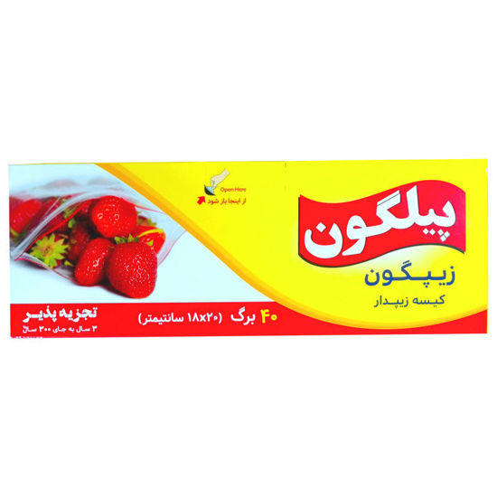 تصویر از پیگون کیسه زیپدار 18در20